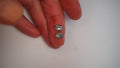 Shadowfire" - 1.9ct Black Boulder Opal Pair with Teal & Green Flash