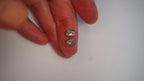 Shadowfire" - 1.9ct Black Boulder Opal Pair with Teal & Green Flash