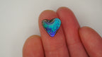 7.5ct Heart-Shaped Boulder Opal - Green Broad Flash with Blue Undertones
