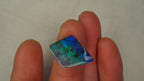 12.9 ct Kite-Shaped Boulder Opal - Blue Base with Green & Aqua Flash