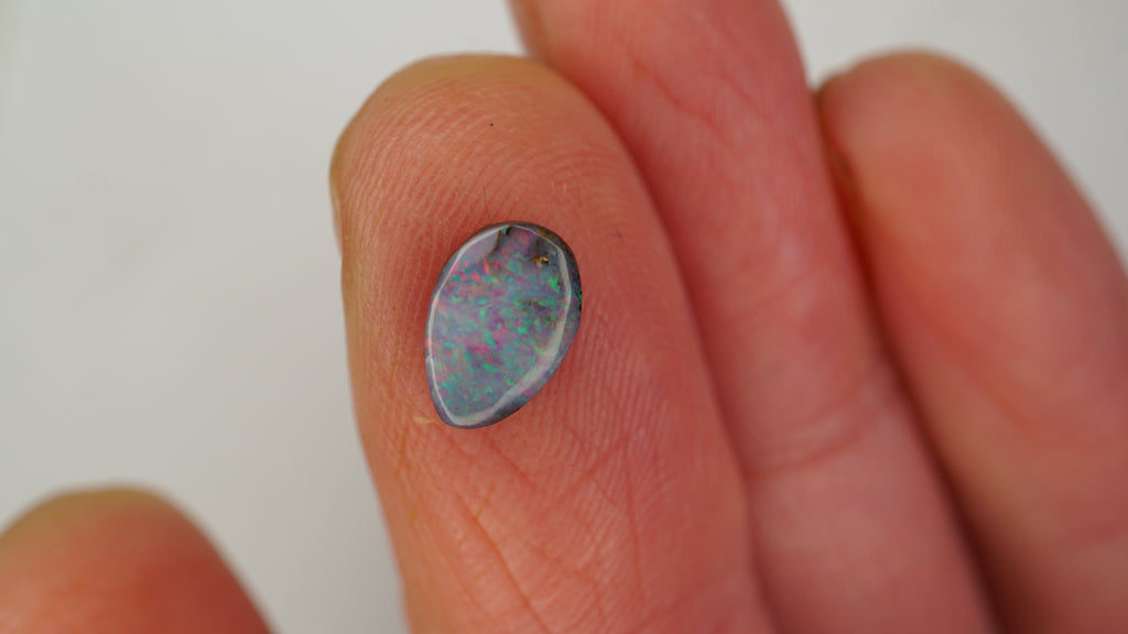 1.5 ct Light Purple Boulder Opal - Multicolour Surface Play