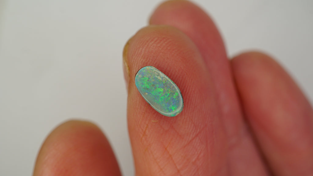 0.8 ct Green Boulder Opal - Dominant Green Colour Play