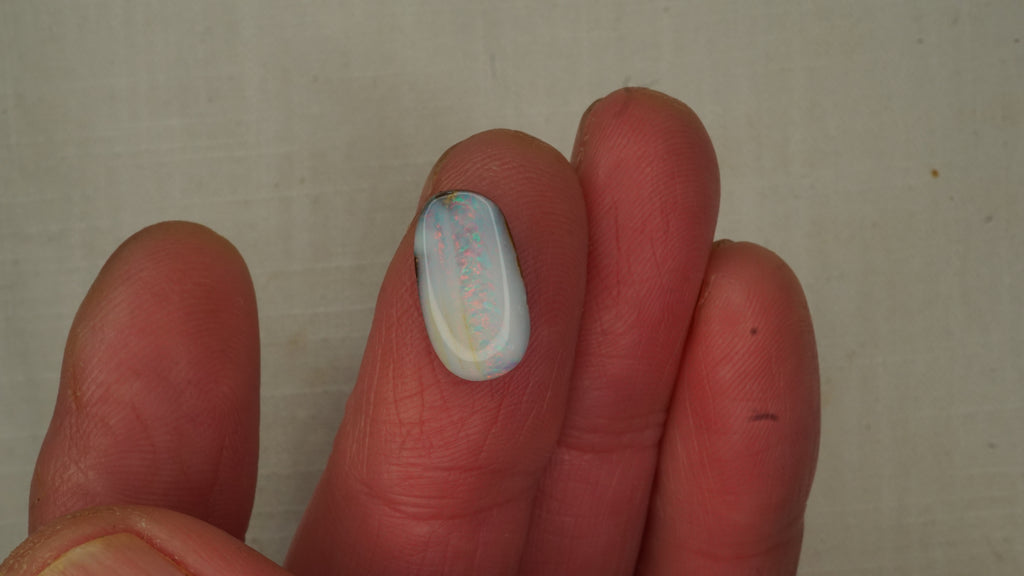 4.5 ct White Boulder Opal - Soft Pastel Colour Play