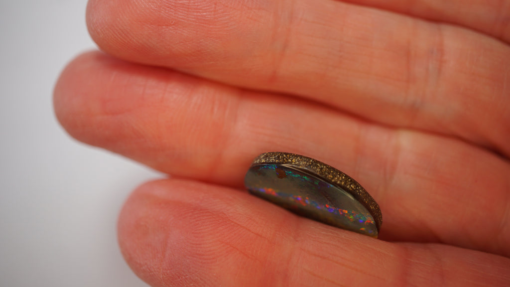 7.9ct Boulder Opal - Multicolour Banding on Dark Base