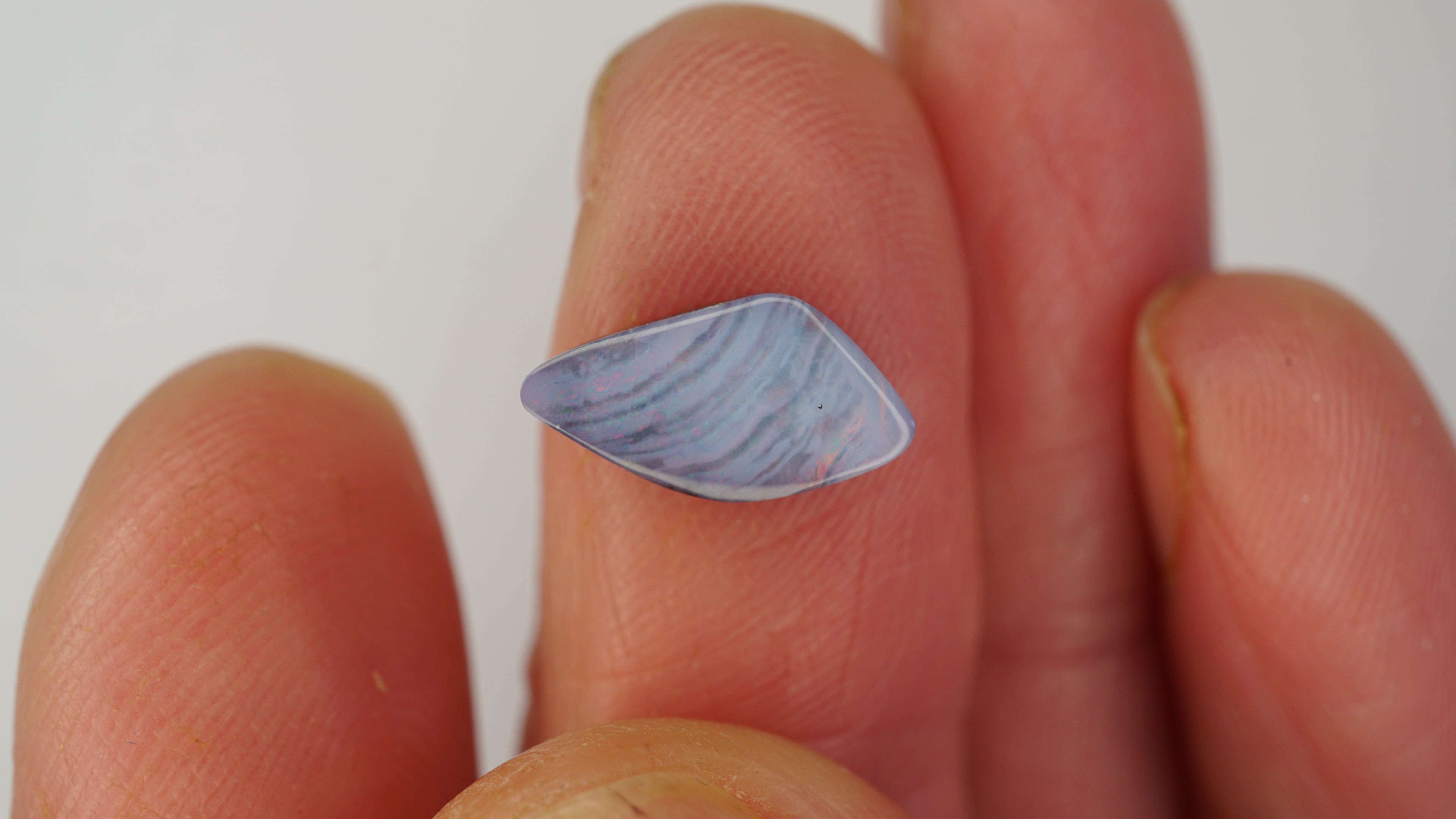 2.5 ct Pale Purple Boulder Opal - Pink Streaked Colour Play