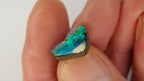 5.1ct Heart-Shaped Boulder Opal - Multicolour Green-Dominant Fire