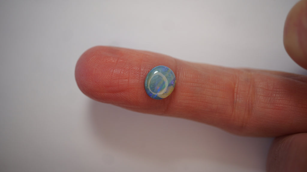 2.3ct Boulder Opal - Pale Blue Base with Soft Purple Play