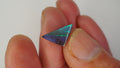 Lightning Stride Boulder Opal - Dark Blue with Striking Green Stripes
