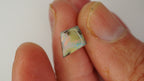 Solar Kite Boulder Opal - Light Brown Kite Shape with Crimson & Blue Play