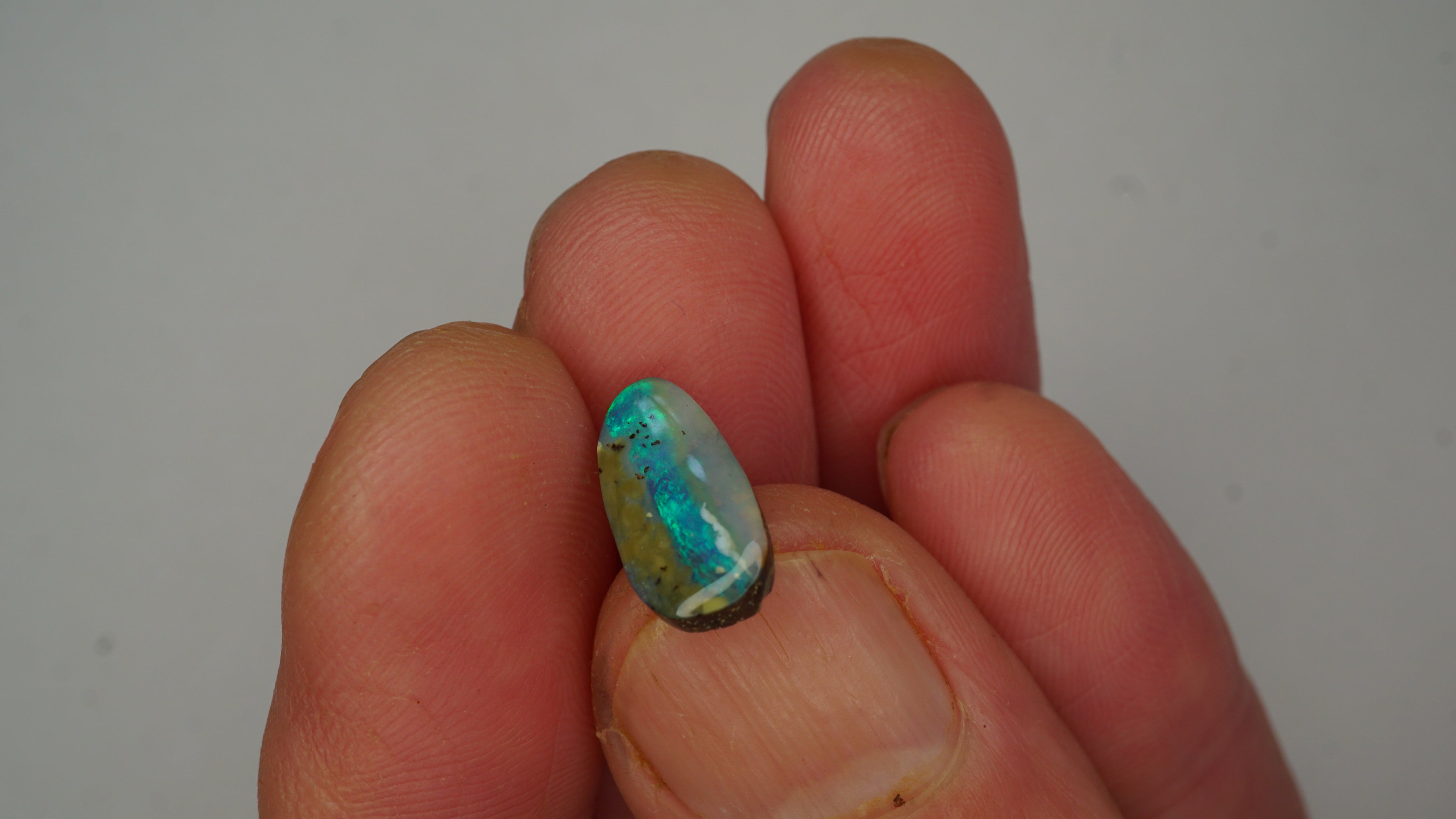 3.1ct Boulder Opal - Rolling Green Fire