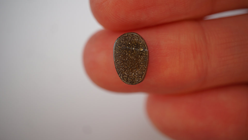 2.1 ct Purple Boulder Opal - Multicolour Pinfire Pattern