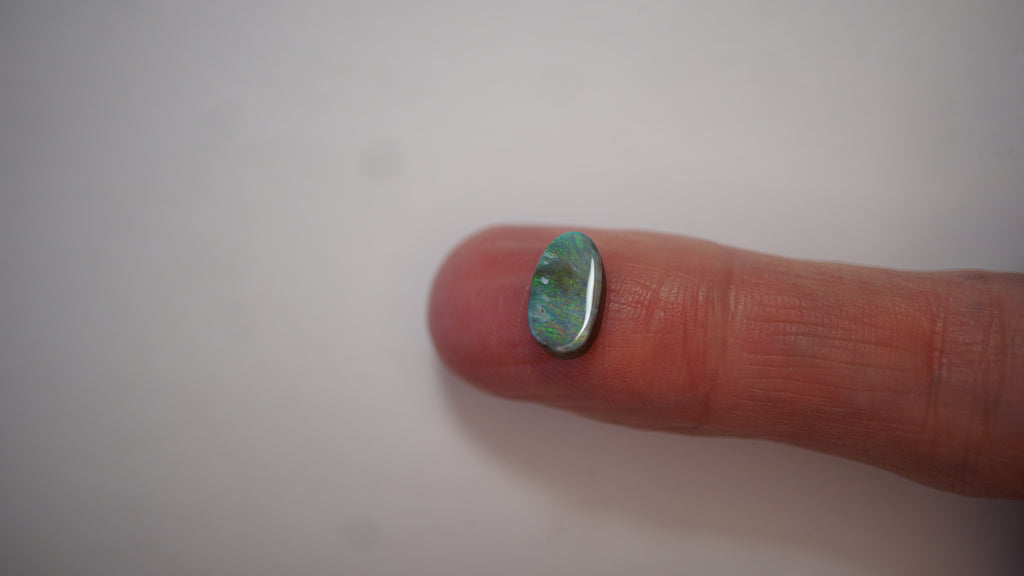 1.9 ct Blue-Green Boulder Opal - Soft Flowing Colour Play