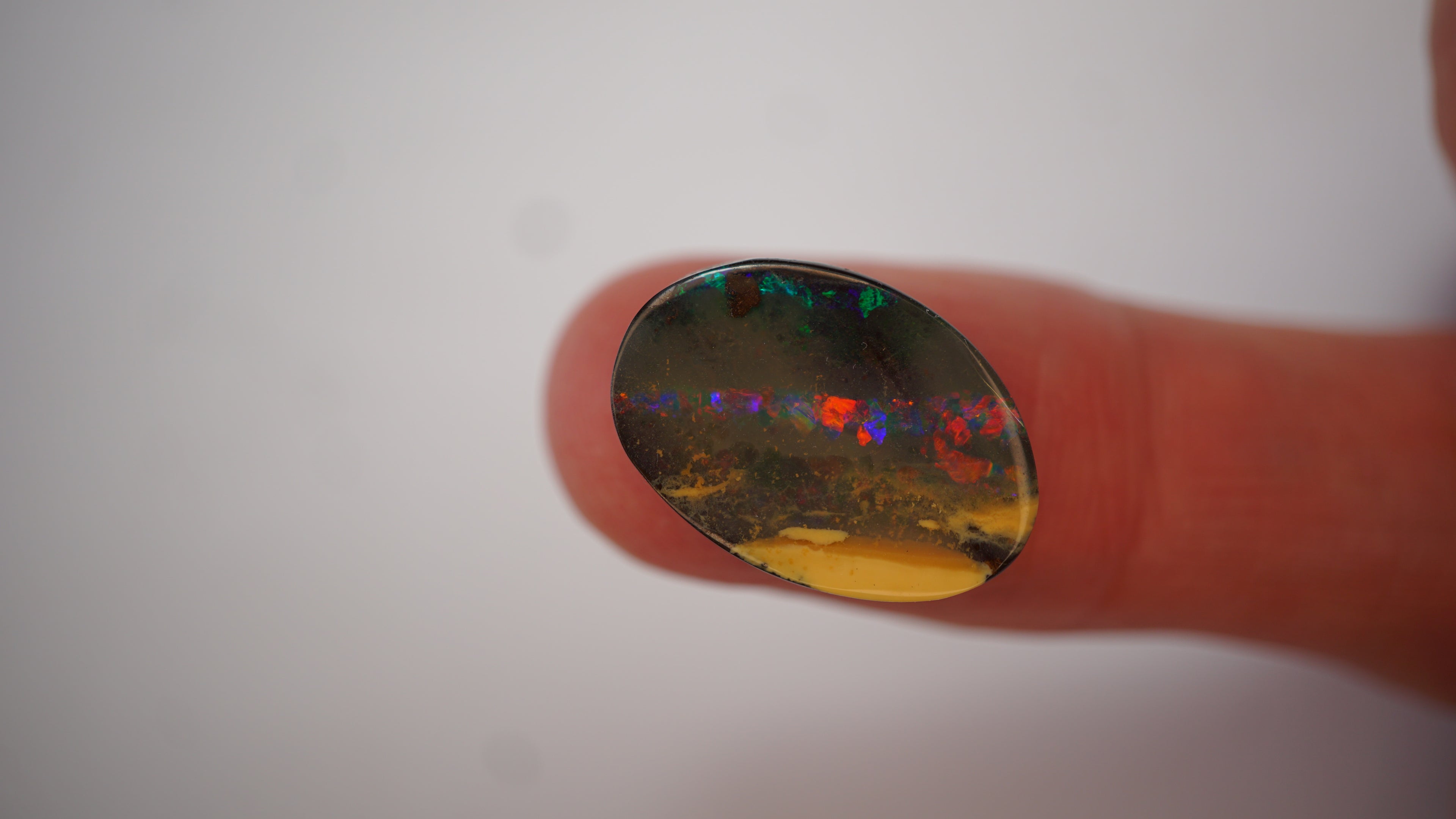 7.9ct Boulder Opal - Multicolour Banding on Dark Base