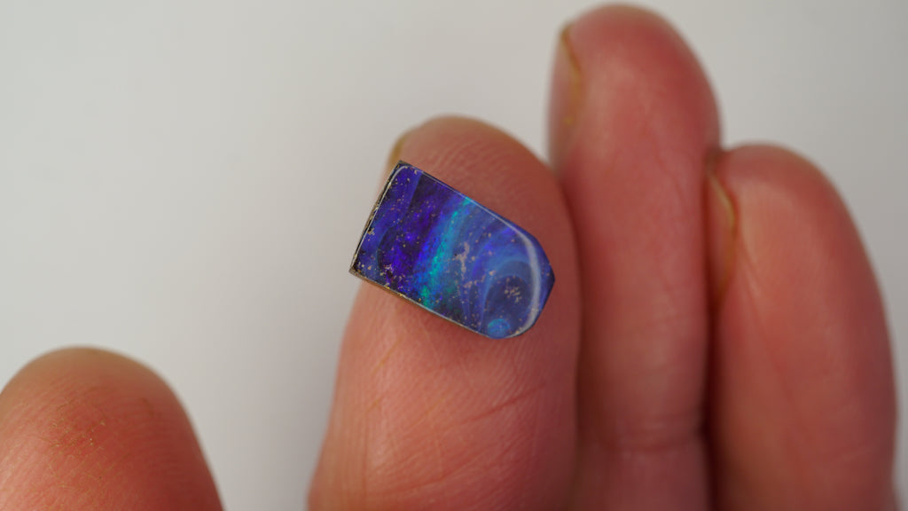 2.5 ct Blue Boulder Opal - Soft Body Tone with Subtle Colour