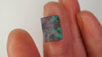 4.0 ct Rectangular Boulder Opal - Layered Structure with Crimson & Green Colour