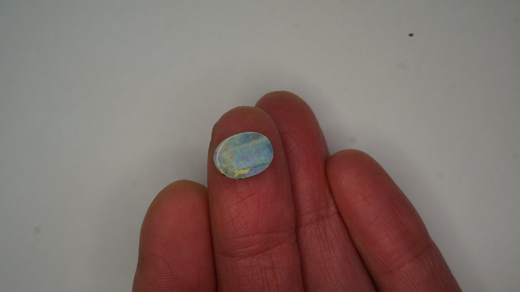 3.3ct Boulder Opal - Lavender Base with Multicolour Band