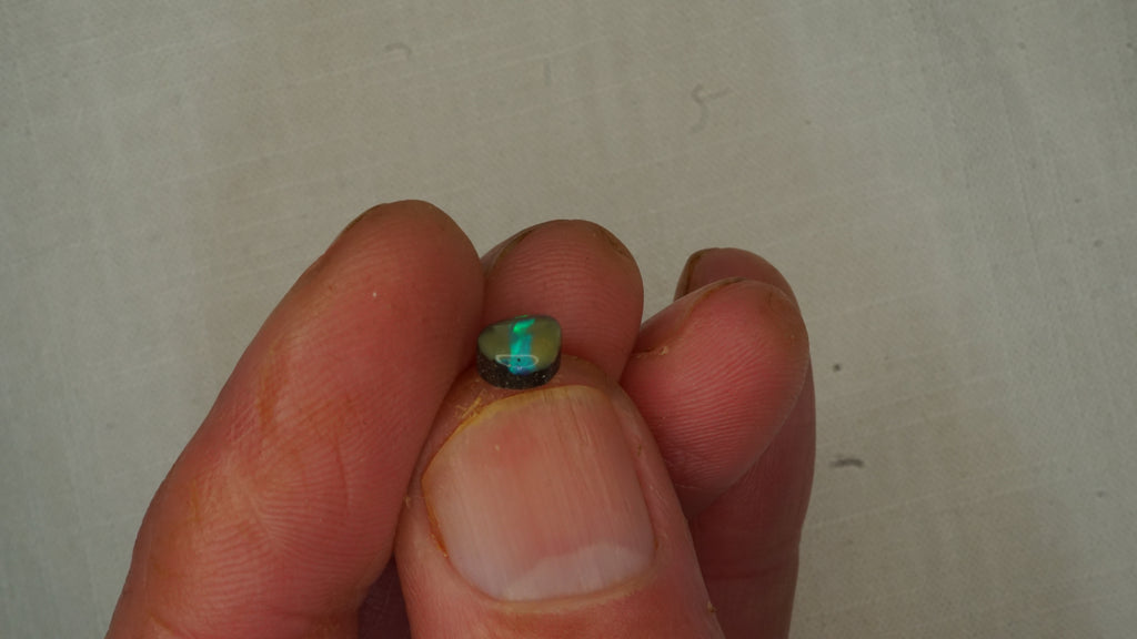 1.2ct Boulder Opal - Electric Green Rolling Fire