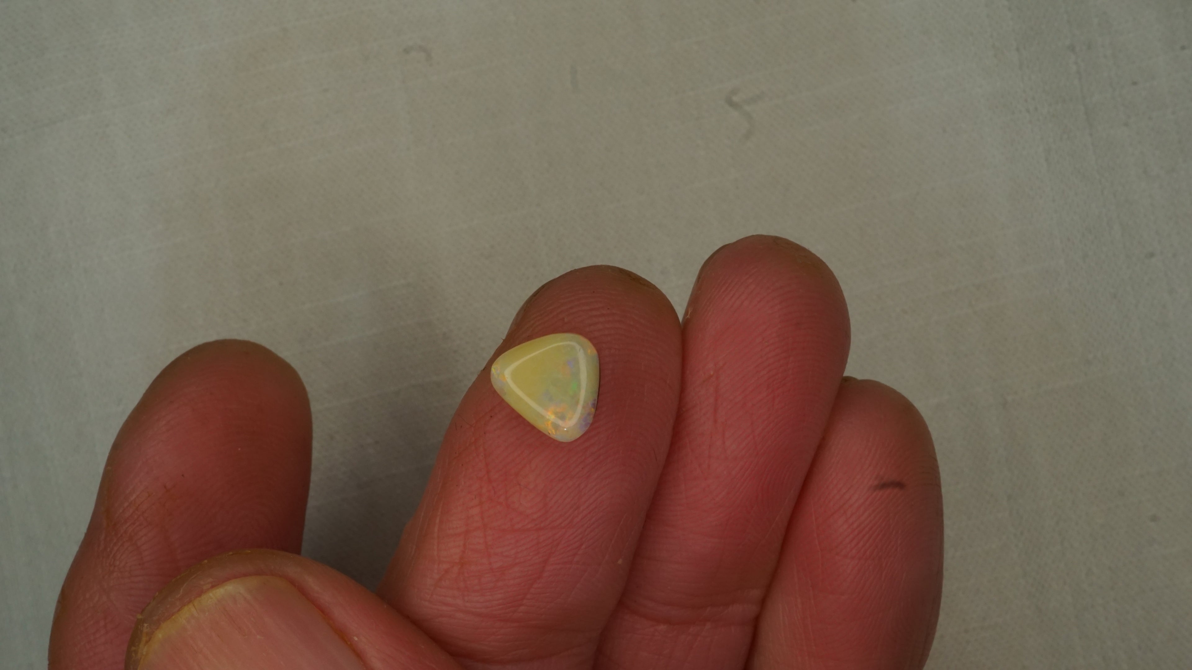 1.1 ct Ochre Opal - Red & Green Colour Play