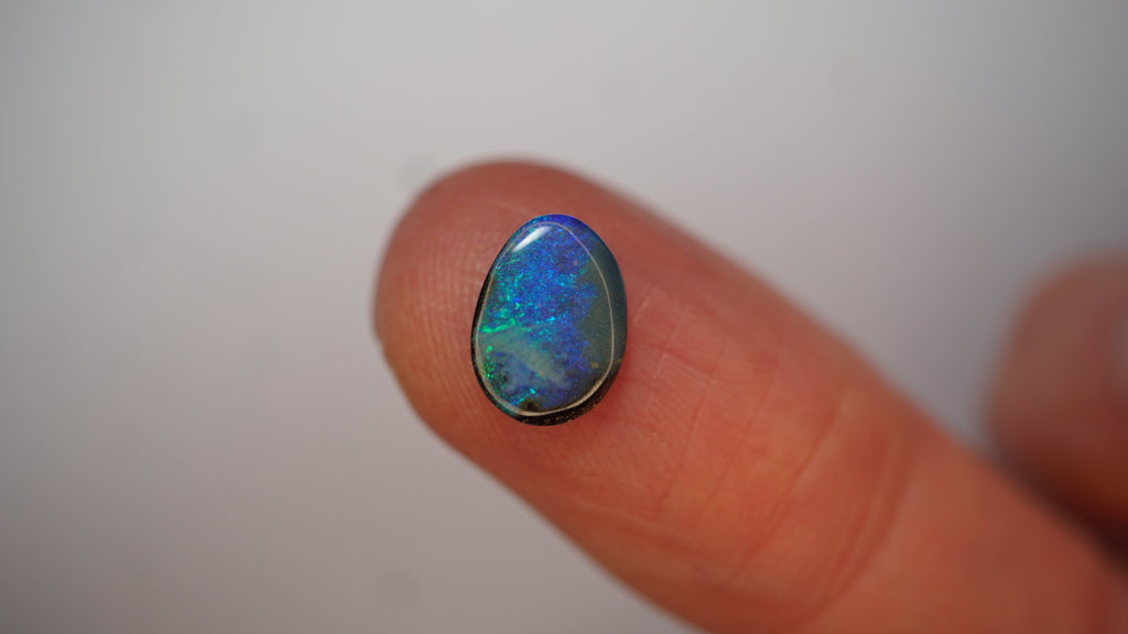 2.8ct Boulder Opal - Blue & Green Play on Sky Blue Host Body Tone