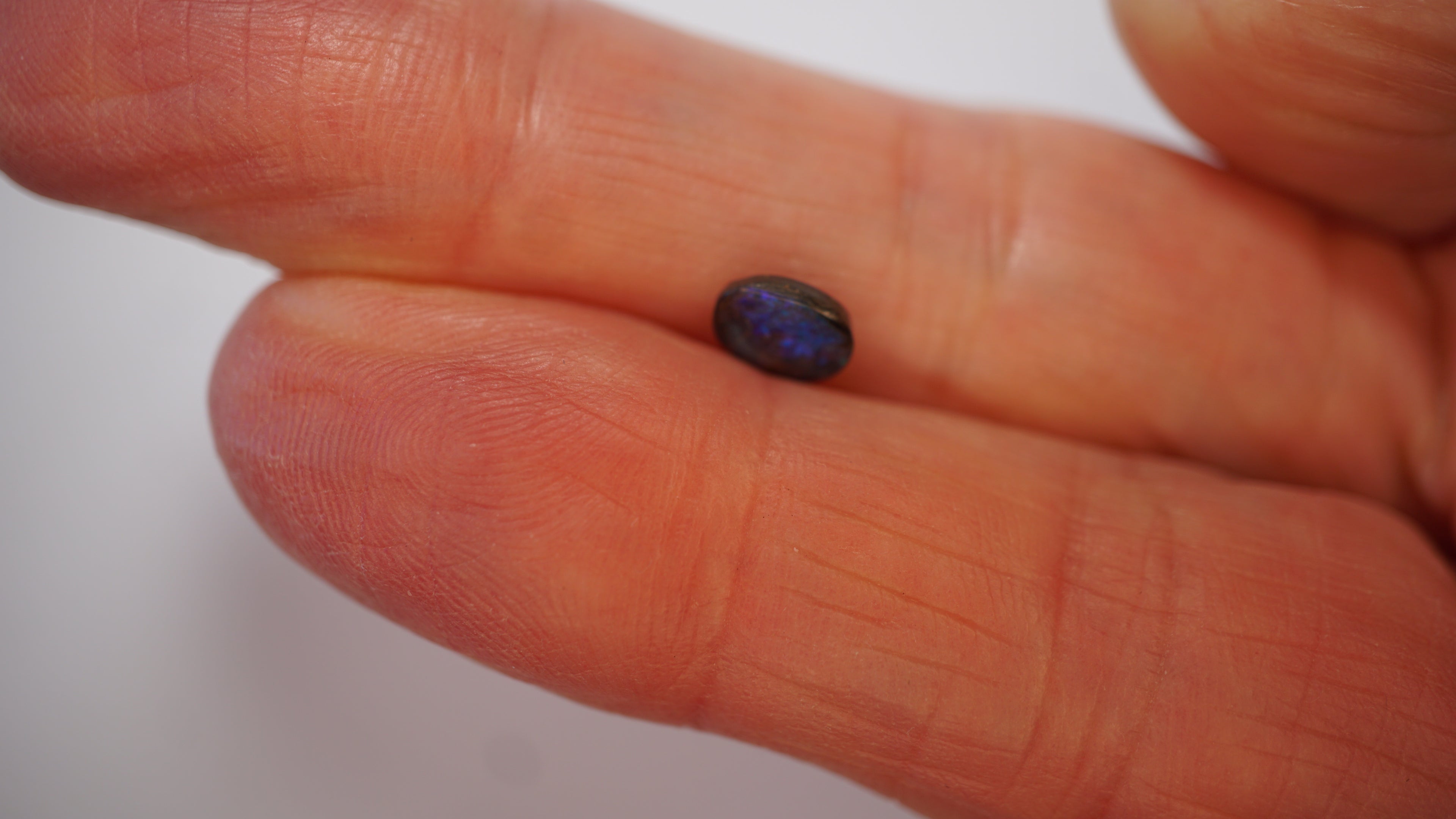 0.8 ct Blue Boulder Opal - Electric Blue Flash