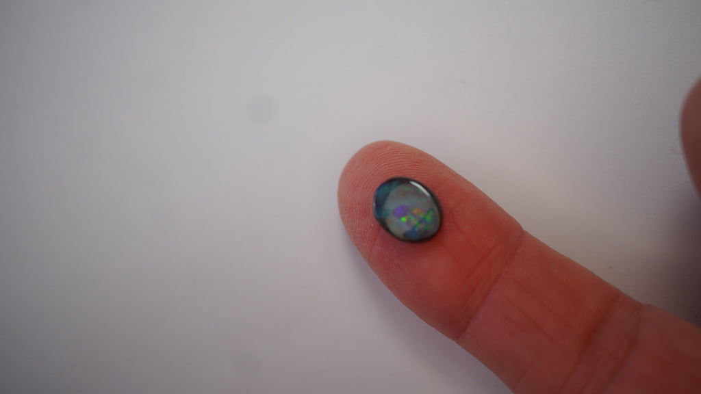 2.5 ct Blue Boulder Opal - Green, Blue & Gold Feature Pocket