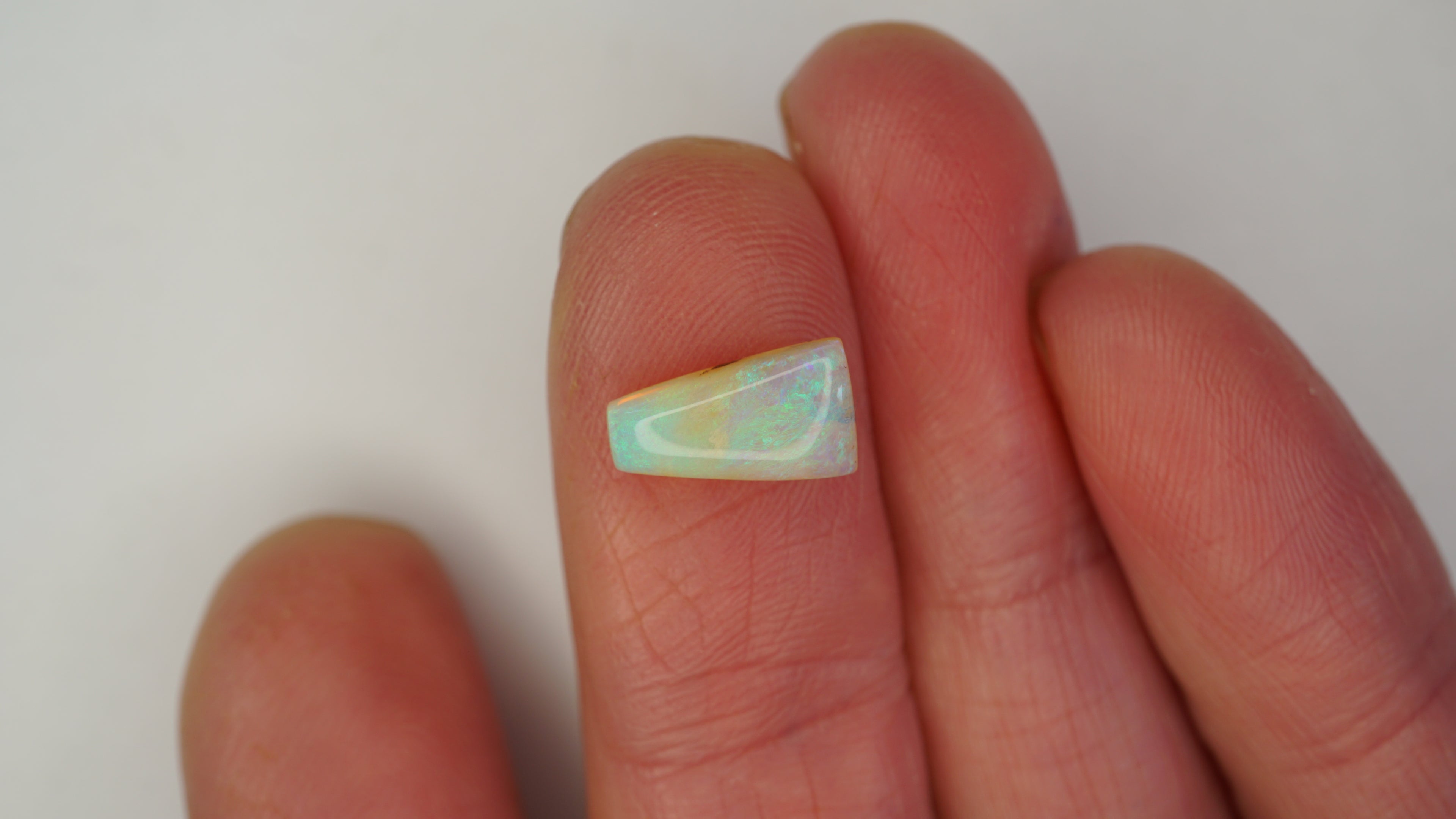 1.9 ct Green Crystal Opal - Lime Green Pinfire Play