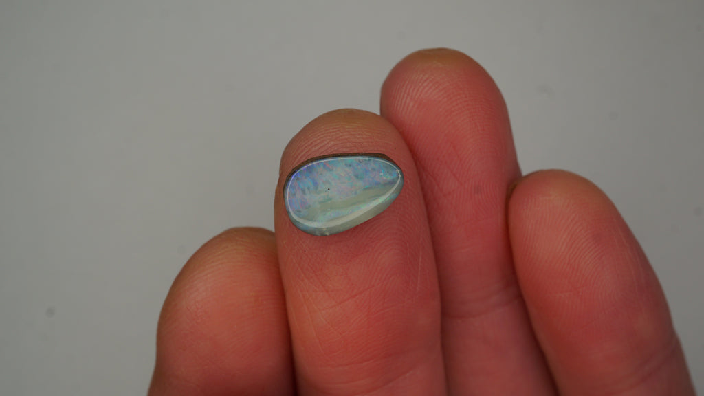 3.2 ct Purple Boulder Opal - Multicolour Pinfire Play