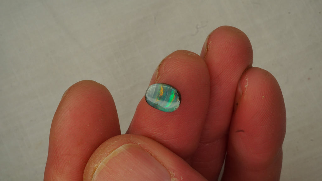 1.6ct Boulder Opal - Bright Green & Yellow Streaky Play