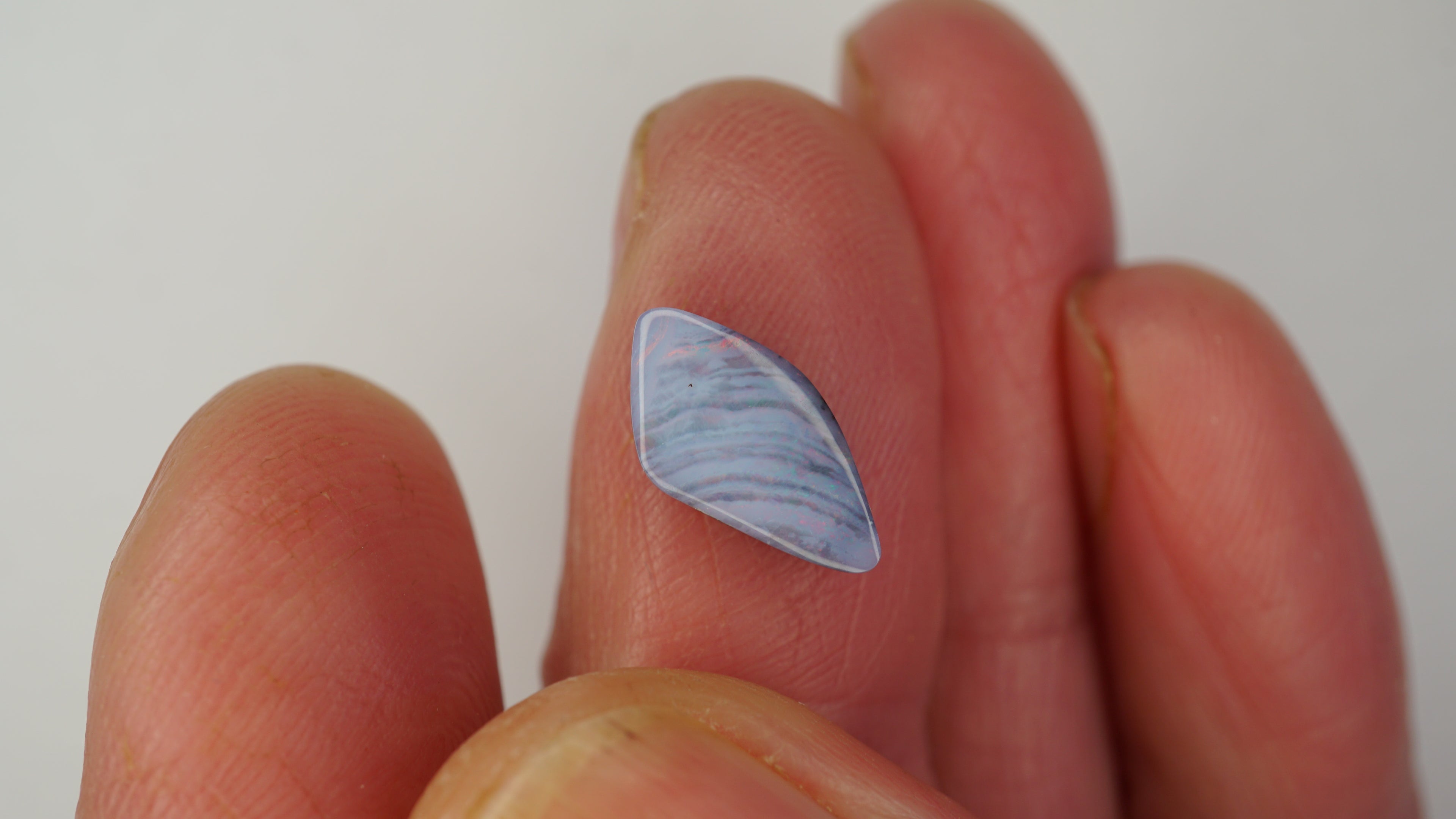 Rose Mist Boulder Opal - Pale Purple with Bright Pink Streaks