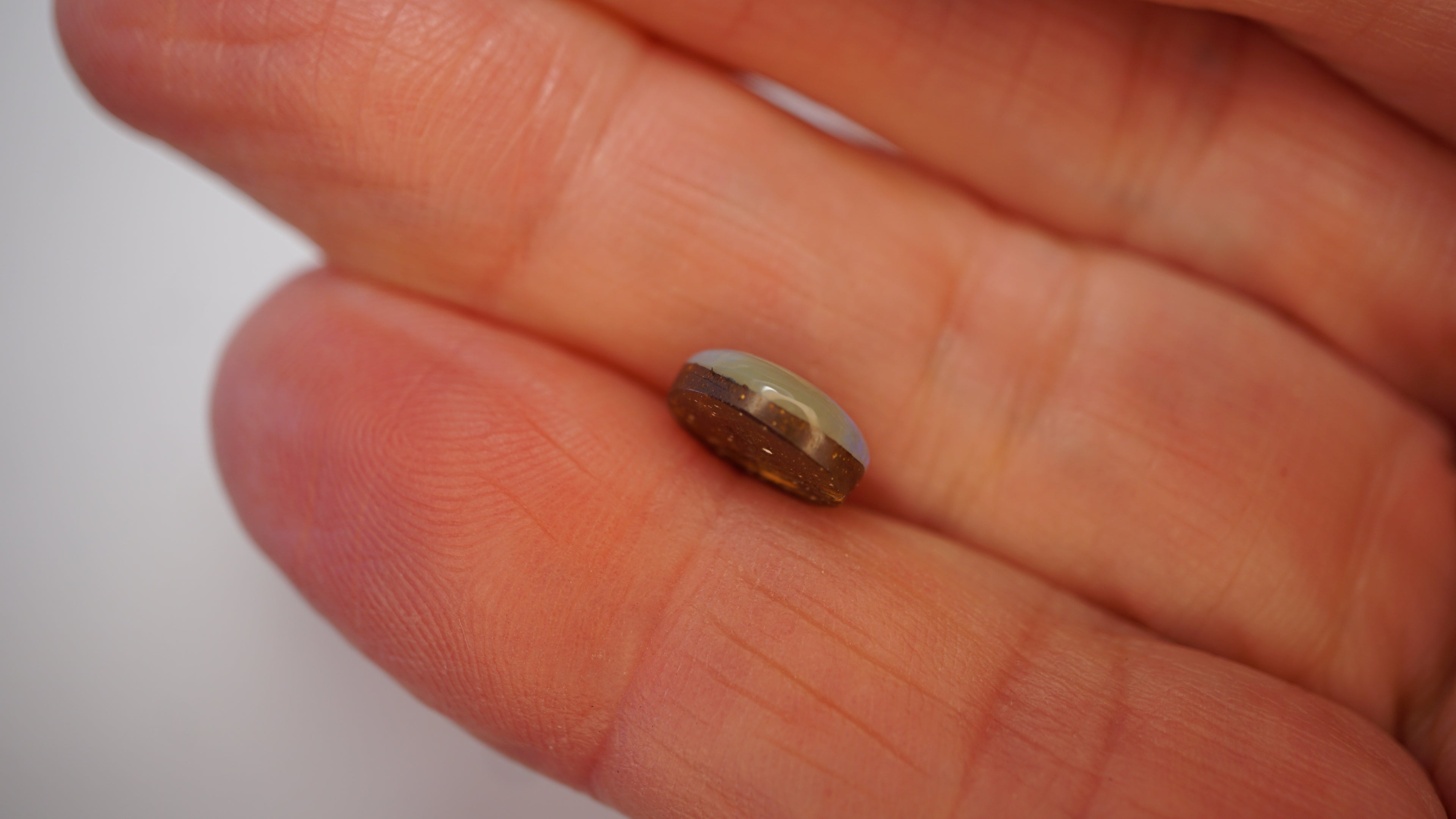 2.3ct Boulder Opal - Pale Blue Base with Soft Purple Play