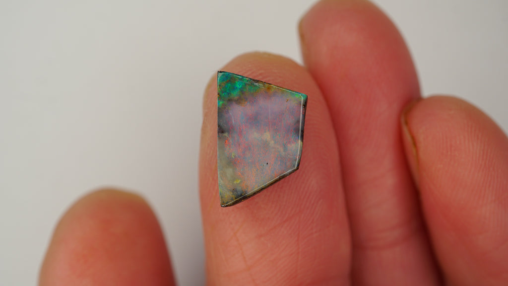 3.3 ct Purple Boulder Opal - Multicolour Pinfire Play