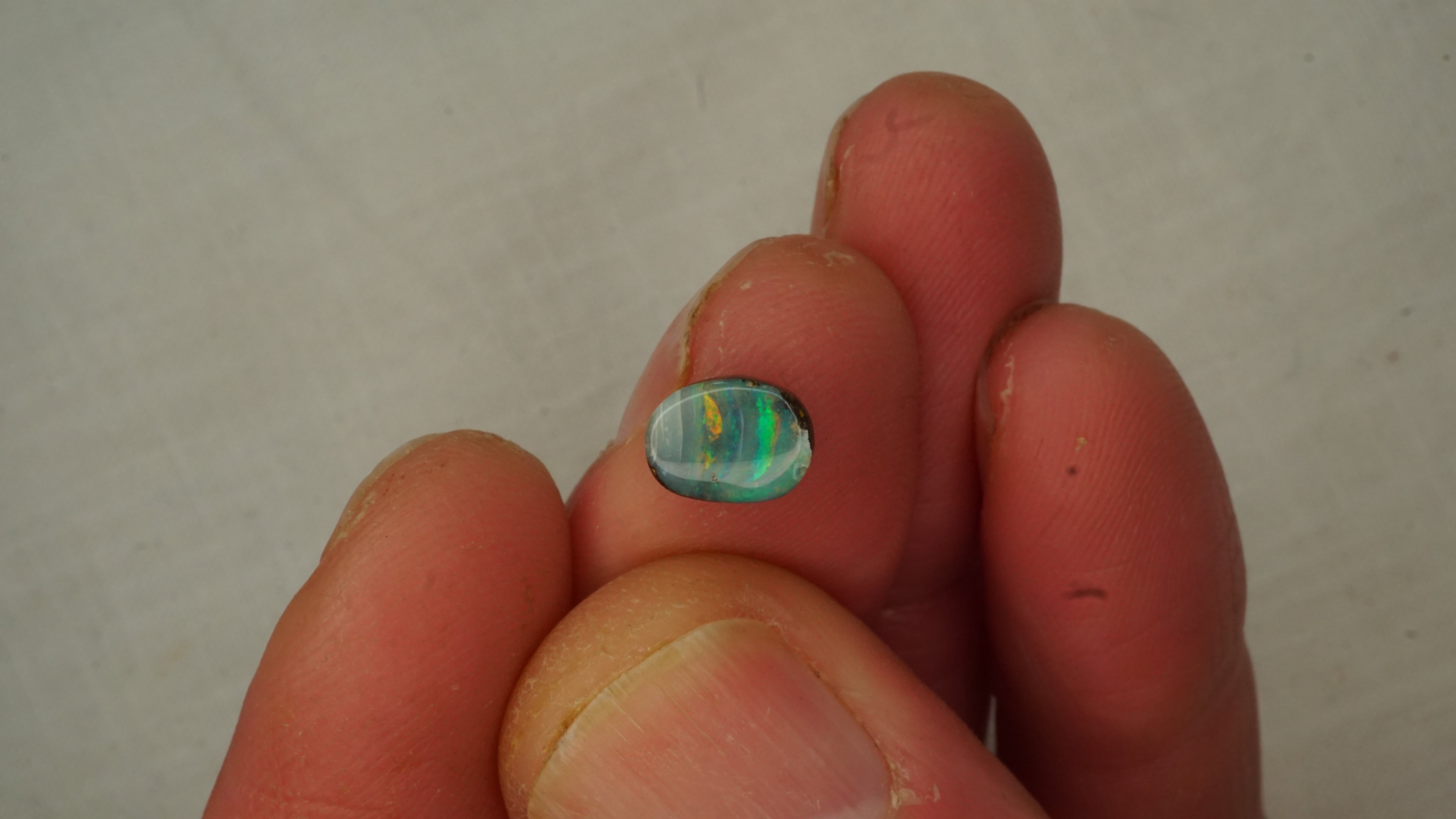 1.6ct Boulder Opal - Bright Green & Yellow Streaky Play