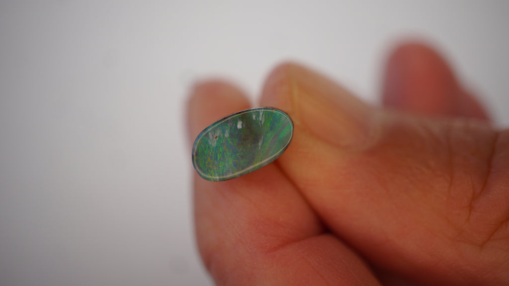 1.9 ct Blue-Green Boulder Opal - Soft Flowing Colour Play