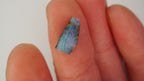 2.5 ct Trapezium Purple Boulder Opal - Aqua, Green & Purple Colour Bands