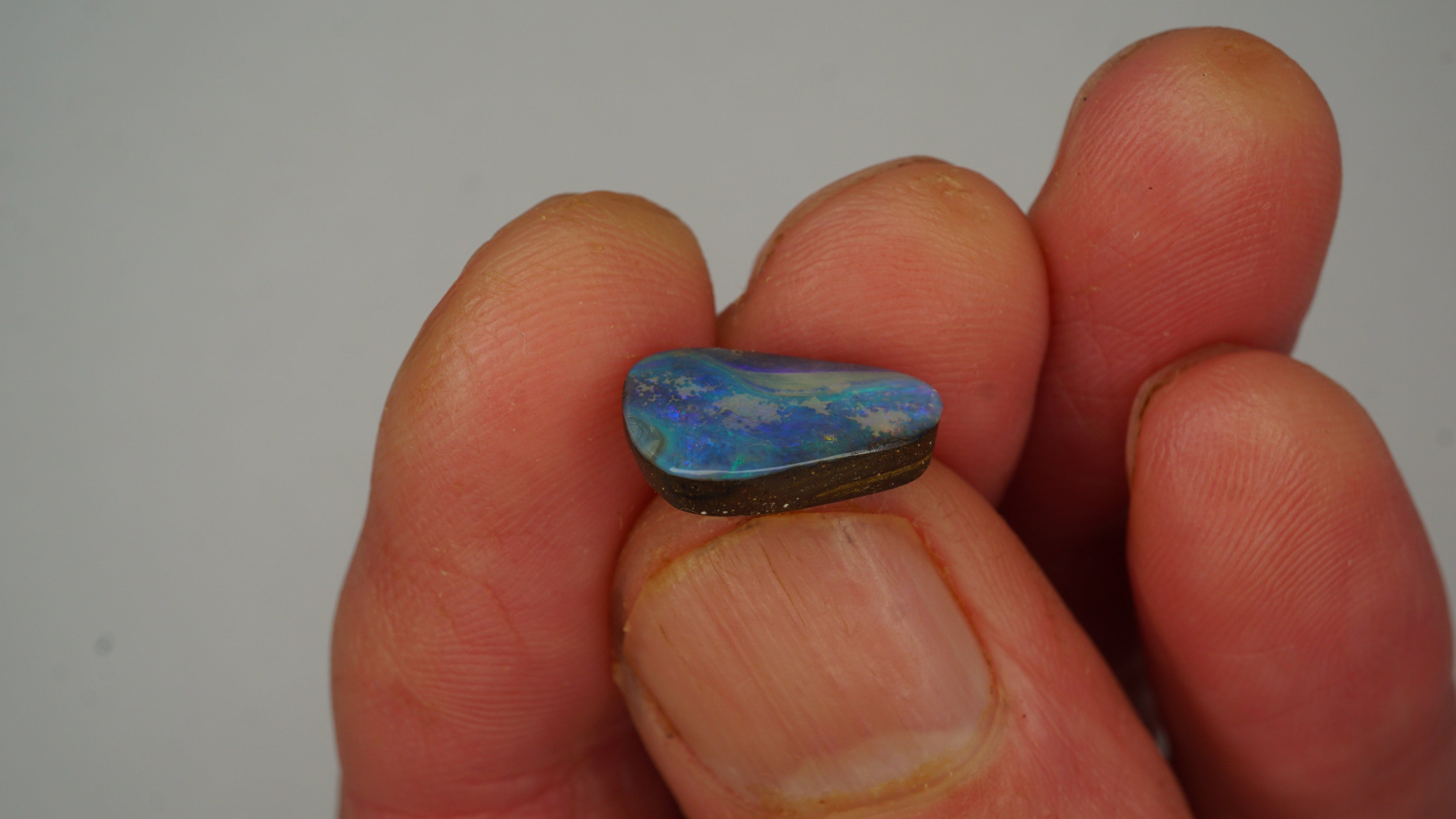4.0ct Boulder Opal - Blue Host Body Tone with Subtle Internal Play