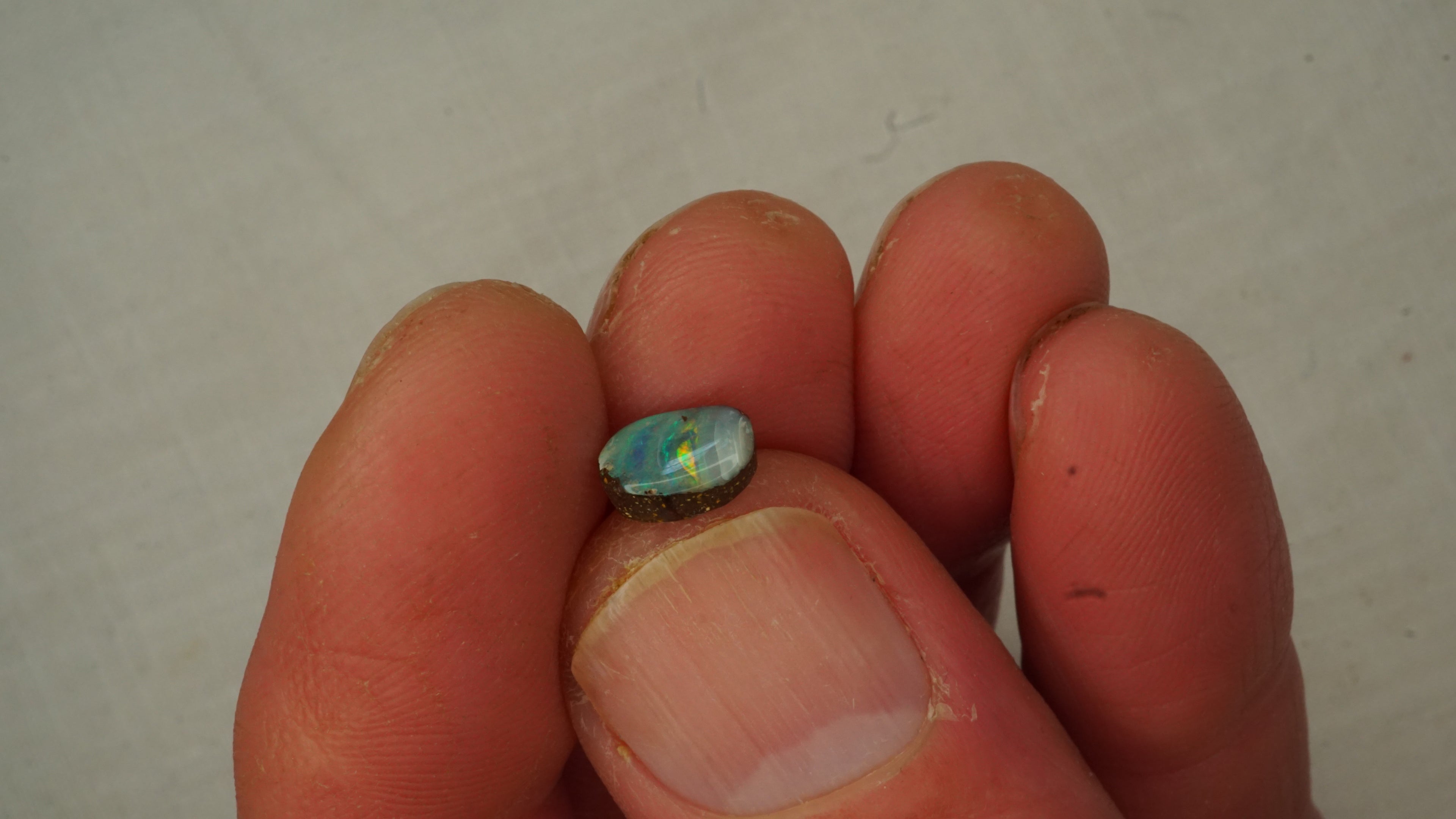 1.6ct Boulder Opal - Bright Green & Yellow Streaky Play