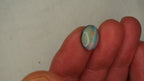 4.0ct Boulder Opal - Cat-Eye Effect with Green & Gold Play on Dark Host Body Tone