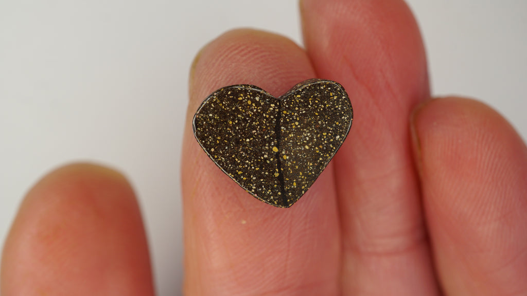 5.1ct Heart-Shaped Boulder Opal - Multicolour Green-Dominant Fire