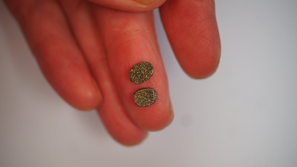 1.9 ct Matched Black Boulder Opal Pair - Teal & Green Flash