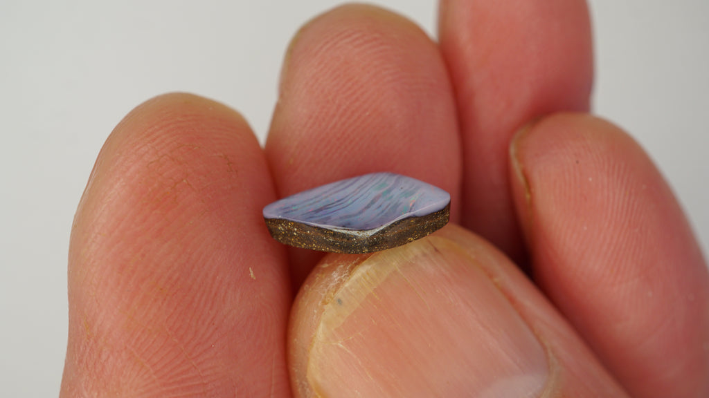 2.5 ct Pale Purple Boulder Opal - Pink Streaked Colour Play