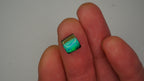2.3 ct Rectangular Boulder Opal - Green & Blue Flash Play