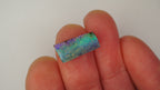5.8 ct Rectangular Purple Boulder Opal - Green Pinfire Banding