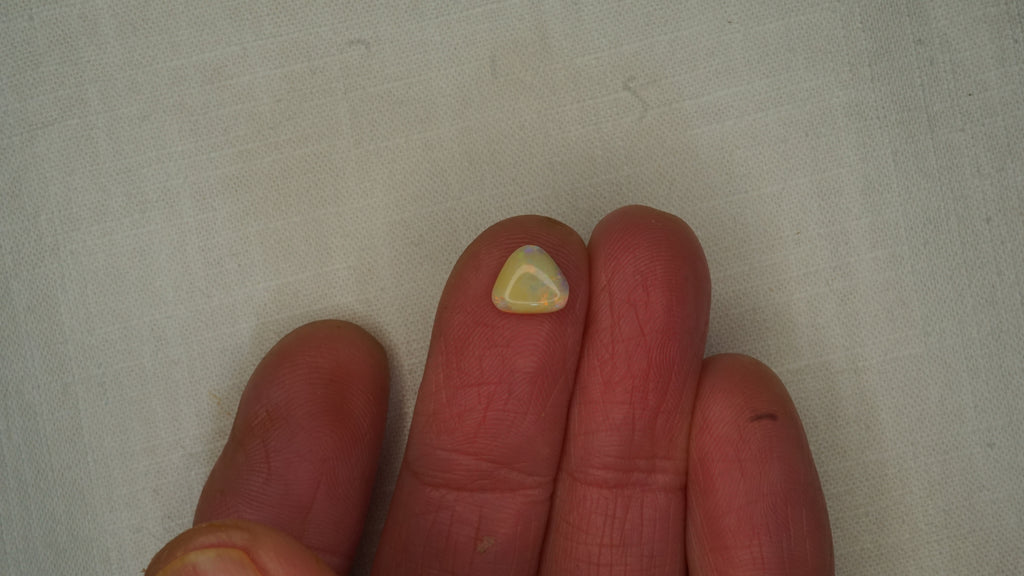 1.1 ct Ochre Opal - Red & Green Colour Play
