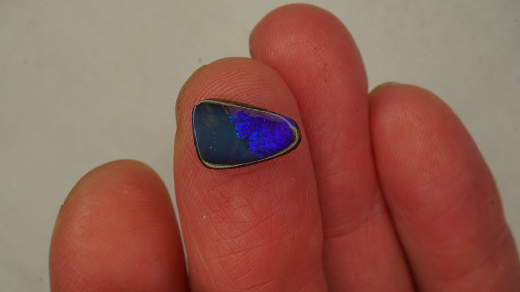 2.2ct Peacock Blue Boulder Opal