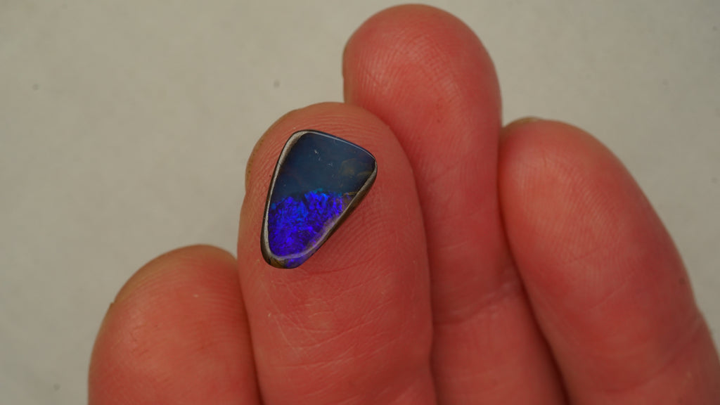 2.2ct Peacock Blue Boulder Opal