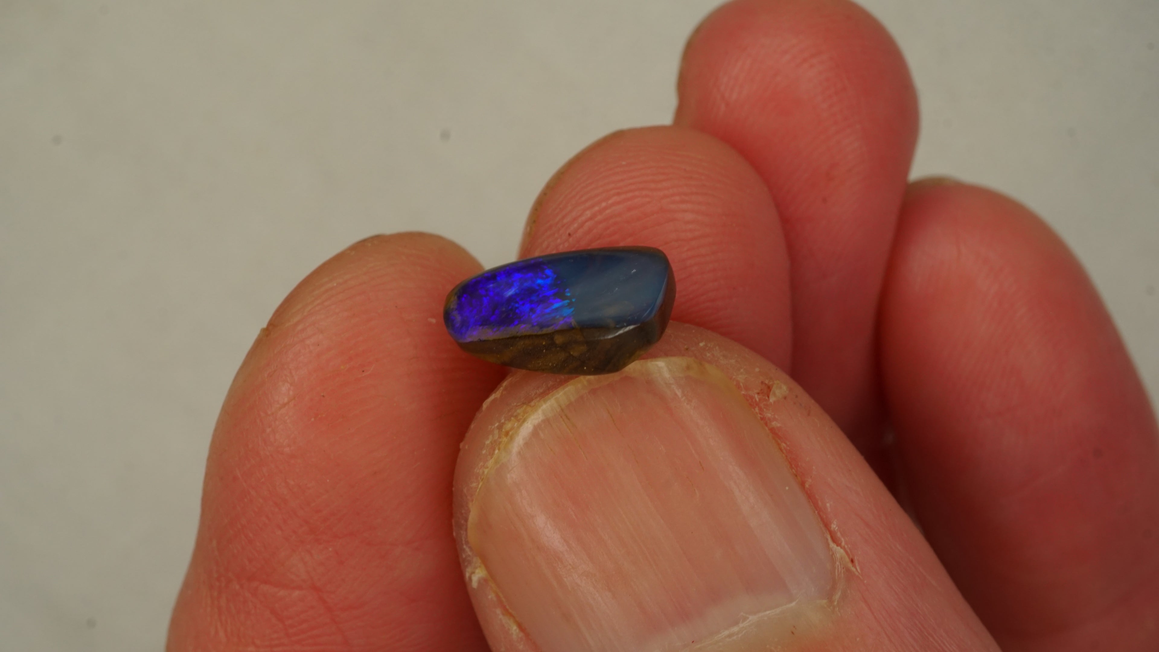 2.2ct Peacock Blue Boulder Opal