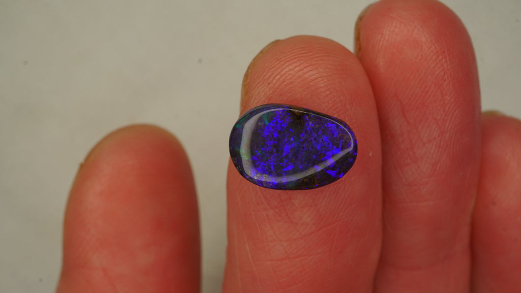 2.6ct Peacock Blue Boulder Opal