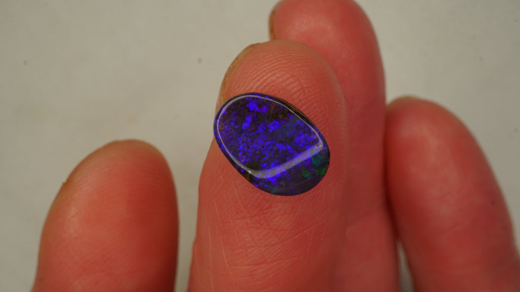 2.6ct Peacock Blue Boulder Opal