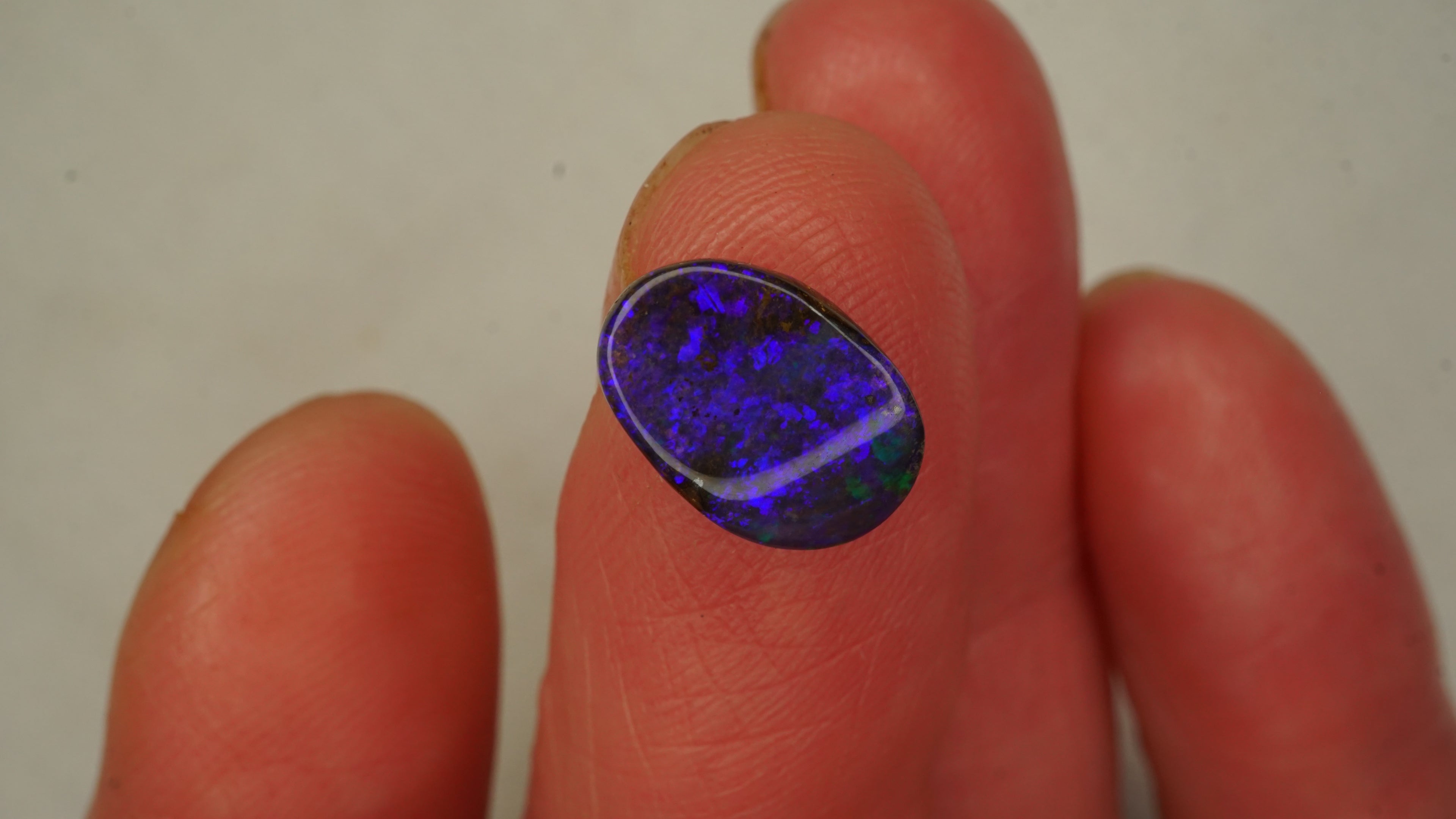 2.6ct Peacock Blue Boulder Opal