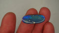 8.8ct Boulder Opal - Dark Blue Body Tone with Bright Green Play